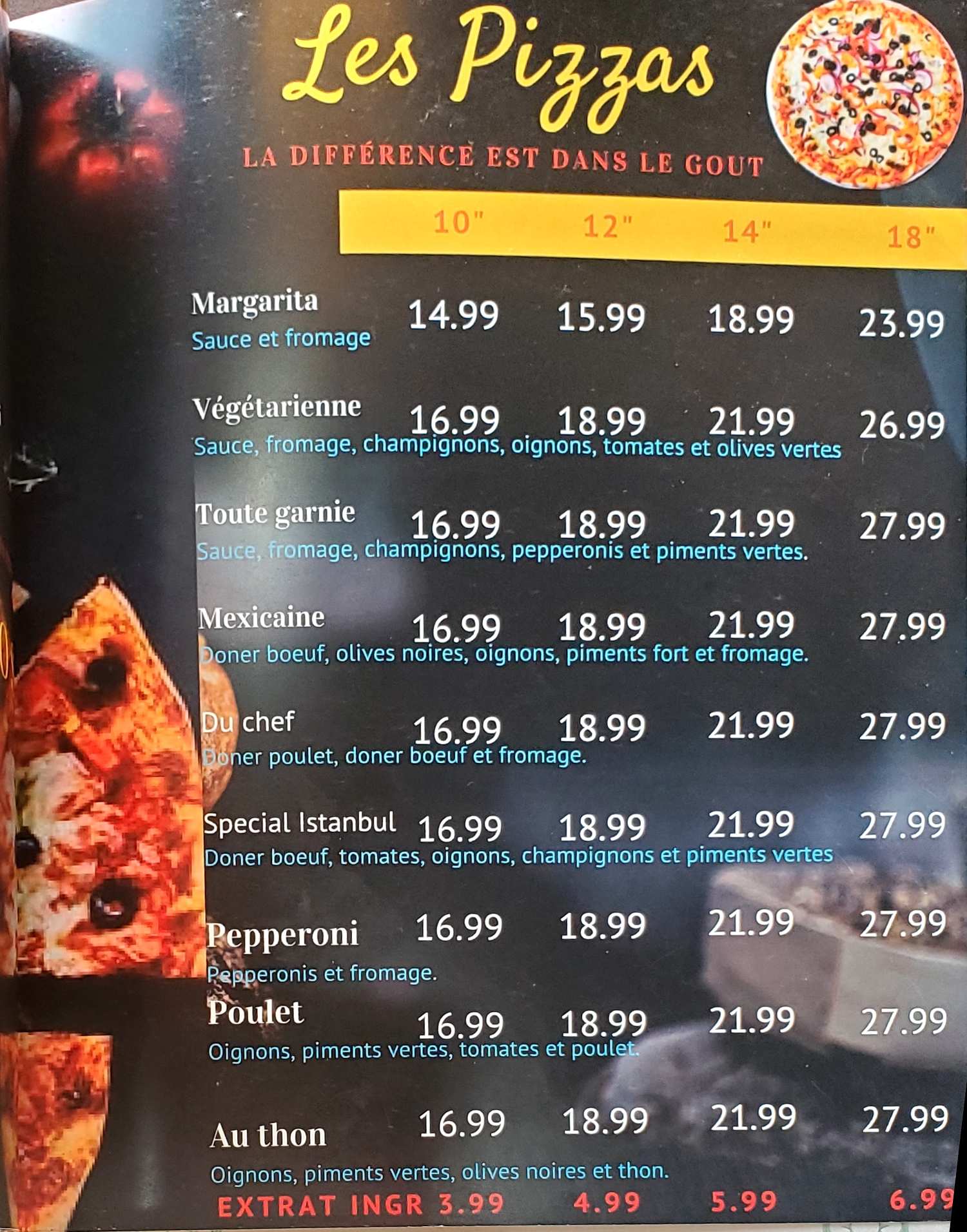 Restaurant menu Maison Istanbul Longueuil